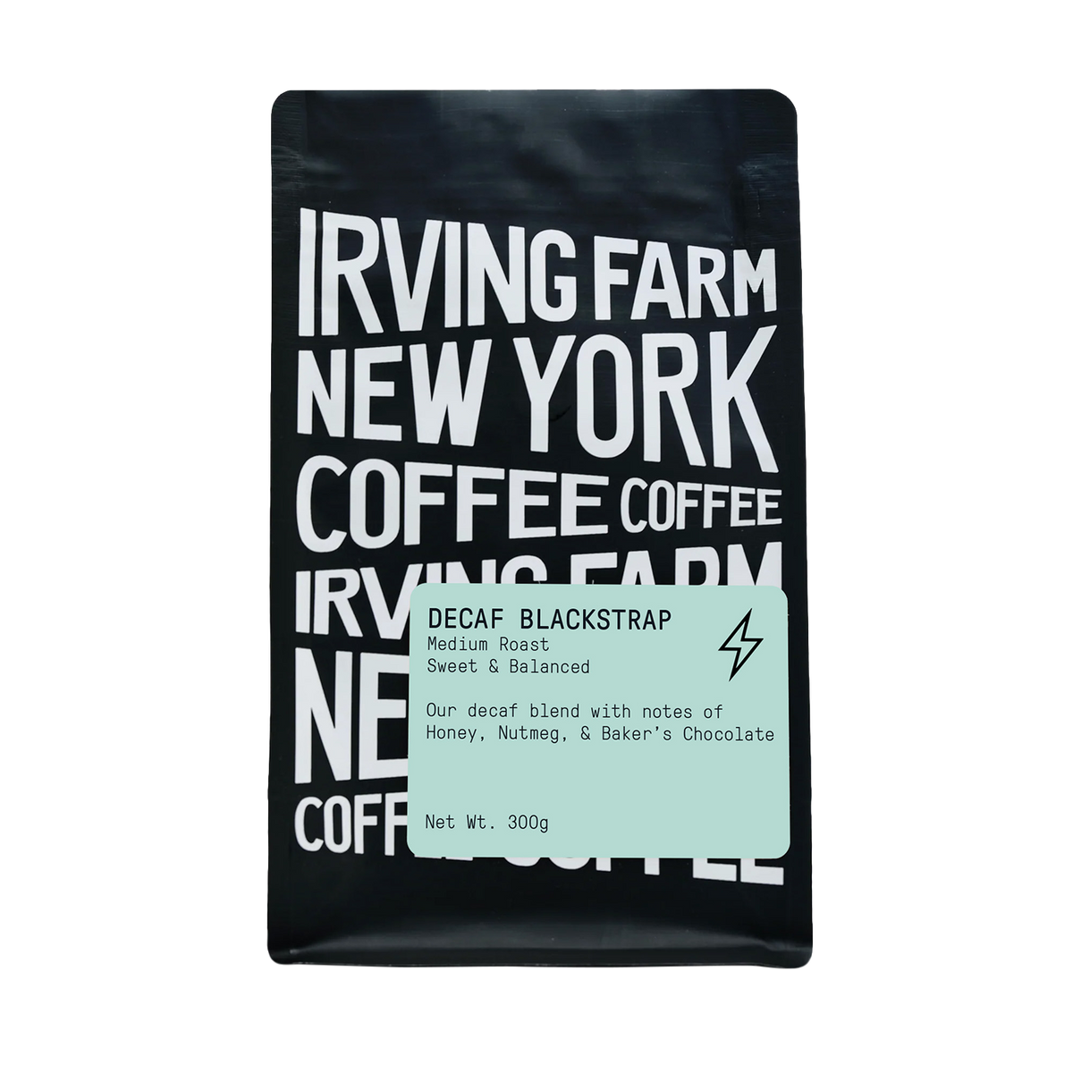 Decaf Blackstrap, 12oz coffee bag, Irving Farm Coffee New York
