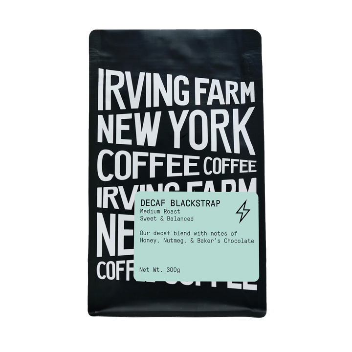 Decaf Blackstrap, 12oz coffee bag, Irving Farm Coffee New York