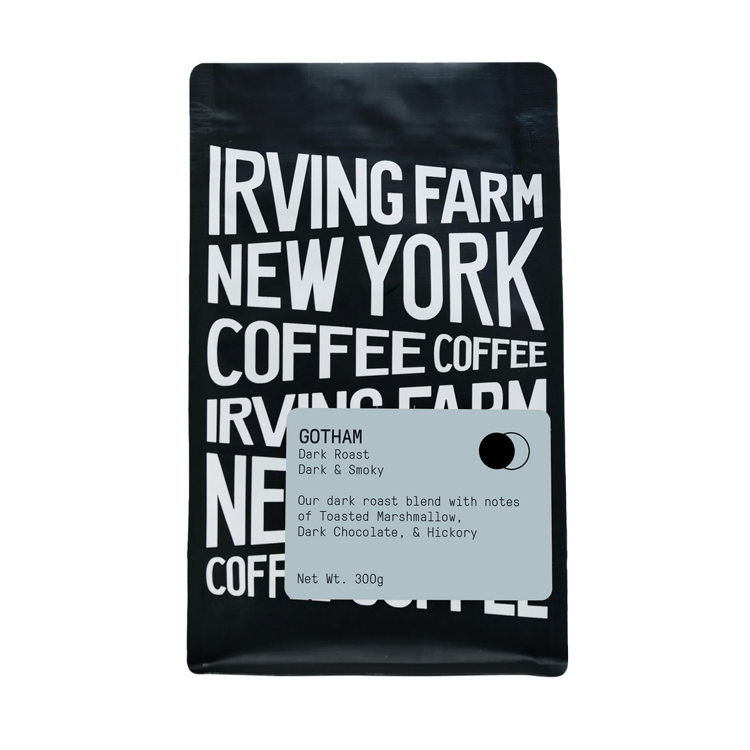Gotham Dark Roast, 12oz coffee bag, Irving Farm Coffee New York