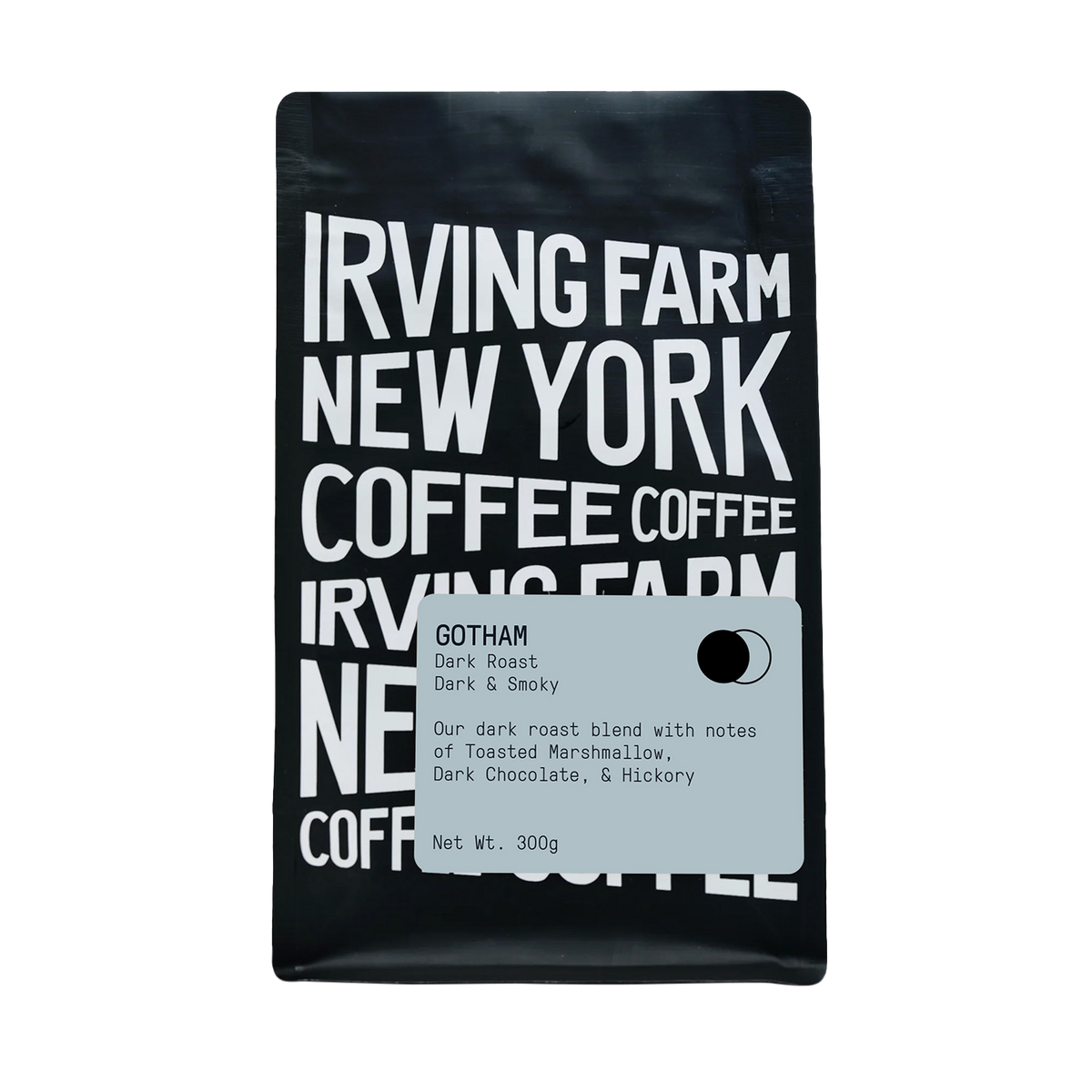 Gotham Dark Roast, 12oz coffee bag, Irving Farm Coffee New York