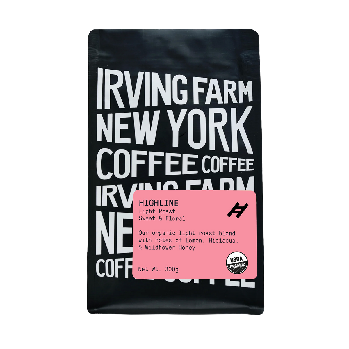 Highline Light Roast | Organic, 12oz coffee bag, Irving Farm Coffee New York
