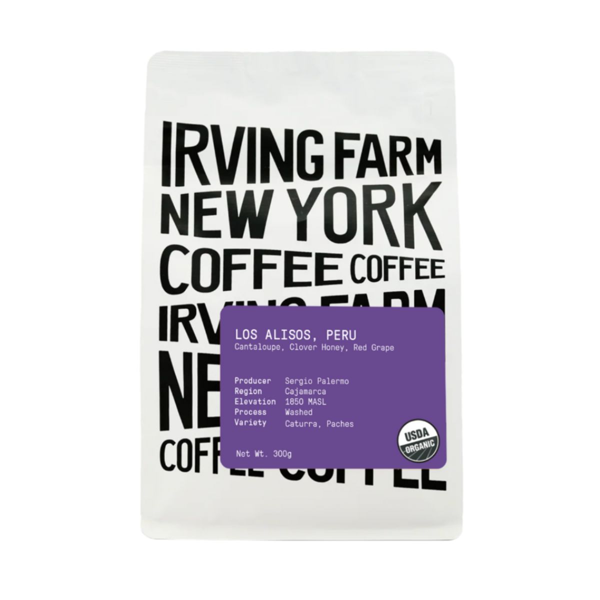 Los Alisos, Peru | Organic, 12oz coffee bag, Irving Farm Coffee New York