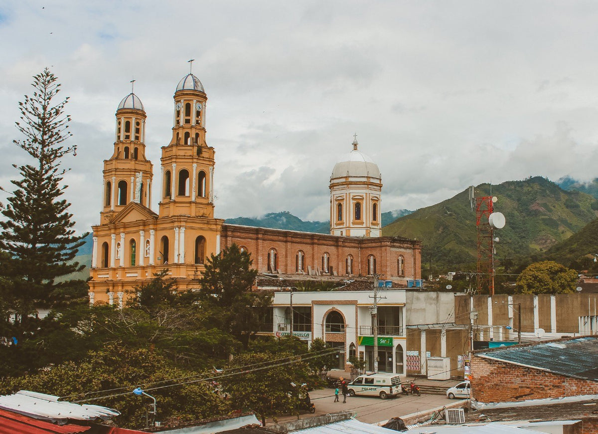 The church in the town of Monserrate, Huila, Colombia
